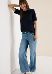 T-Shirt Regular Fit aus Bio-Baumwolle - 15512 universal blue - Blau