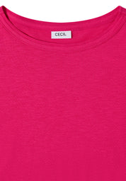 T-Shirt Regular Fit aus Bio-Baumwolle - 17492 beetroot pink - Pink
