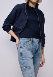 Cargo-Jeans CHARLIE Loose Fit - 17631-Bleached Washed - Blau