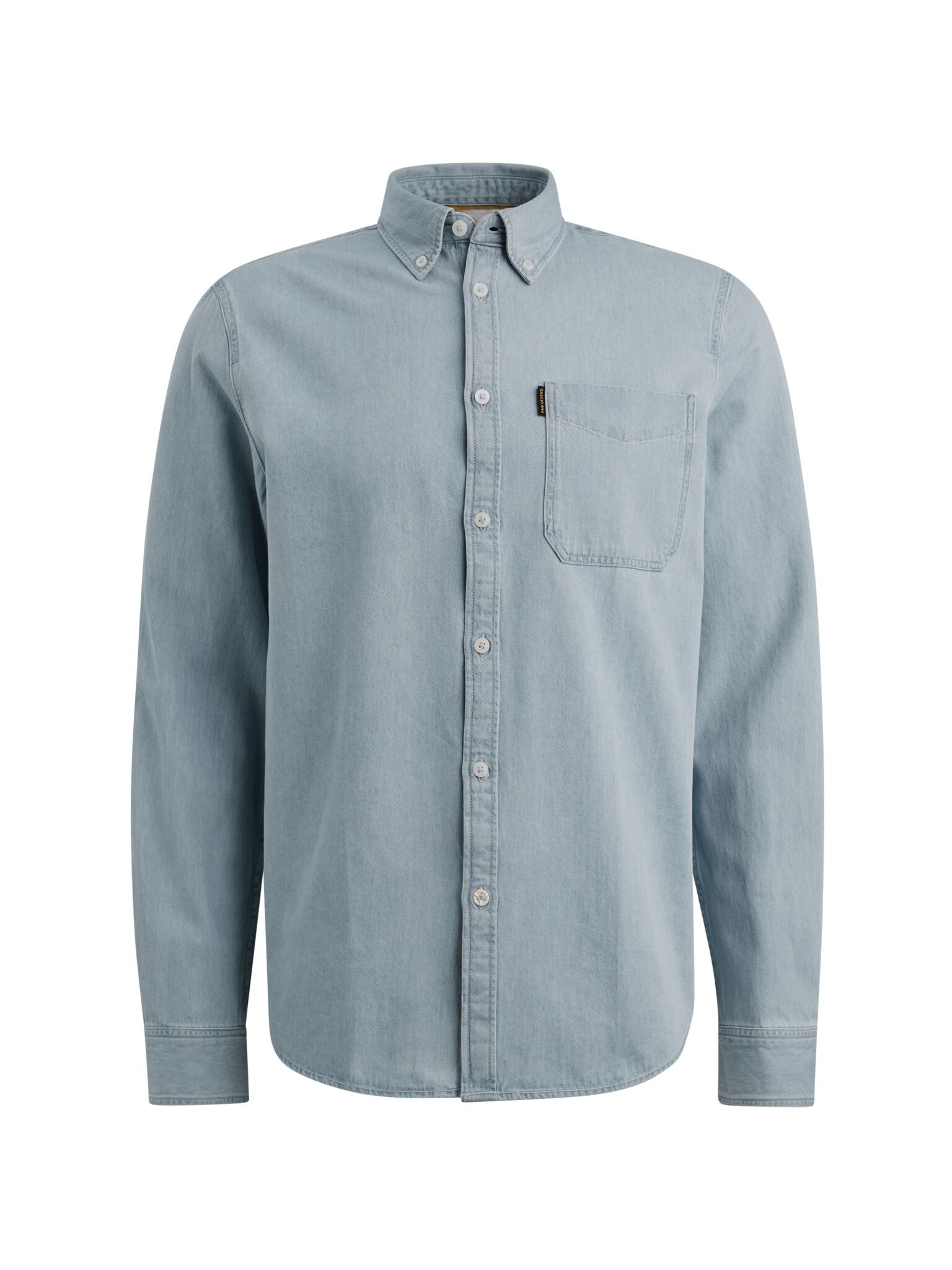 Hemd Button-Down Regular Fit - BLD-Bleach Denim - Blau