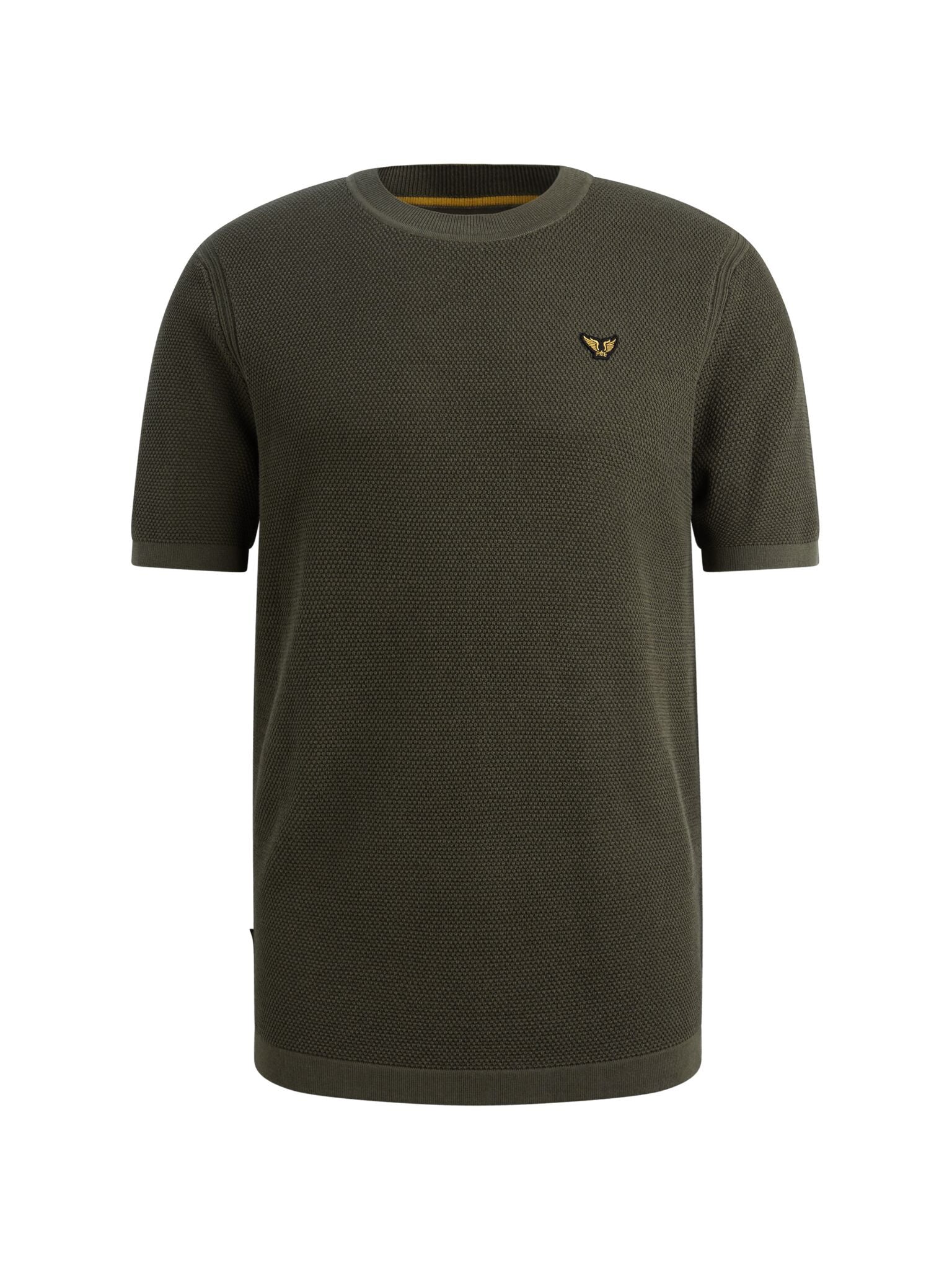 T-Shirt Rundhals Regular Fit - 6415-Ivy Green - Grün