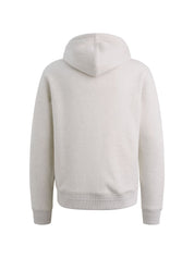 Sweatshirtjacke aus Baumwolle - 910-Bone White Melee - Grau
