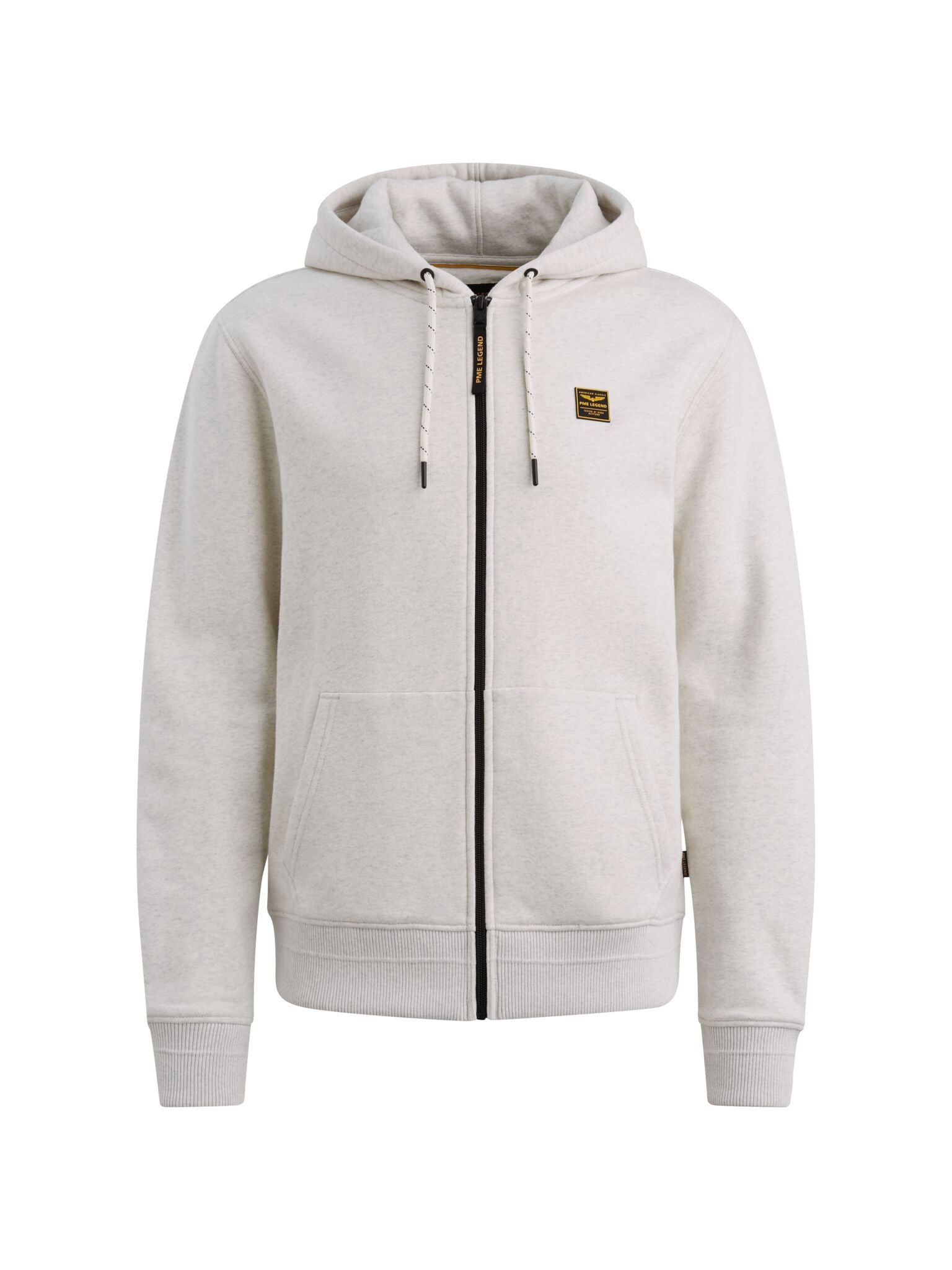 Sweatshirtjacke aus Baumwolle - 910-Bone White Melee - Grau