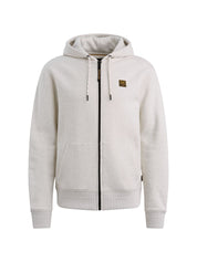 Sweatshirtjacke aus Baumwolle - 910-Bone White Melee - Grau
