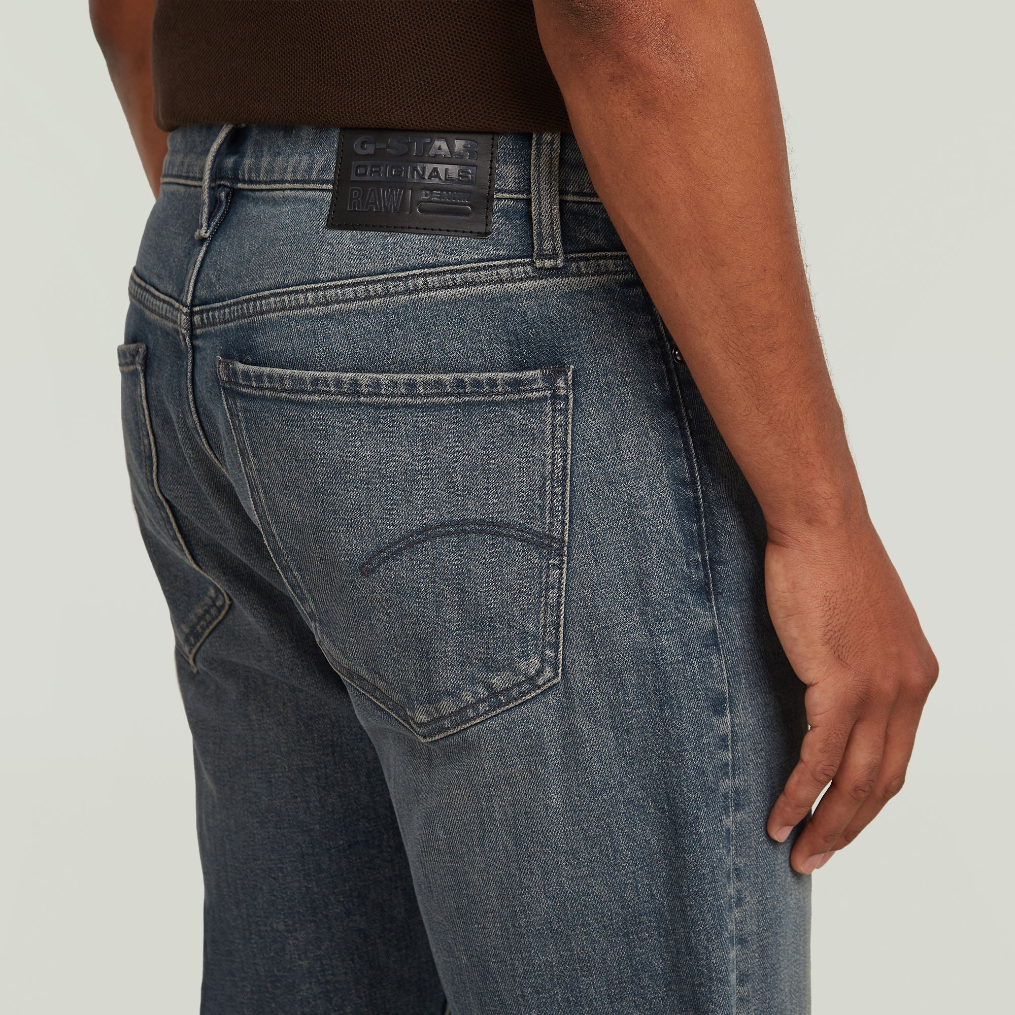 Jeans MOSA Straight Leg - G803-antic sand blast - Blau