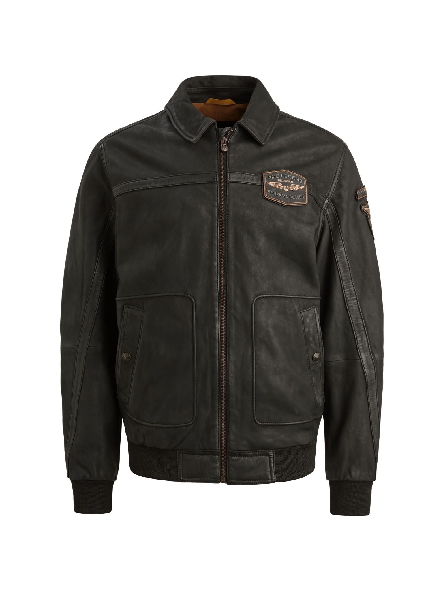 Lederjacke SUMMER HUDSON - 9070-Moonless Night - Schwarz