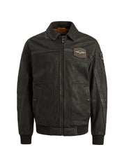 Lederjacke SUMMER HUDSON - 9070-Moonless Night - Schwarz