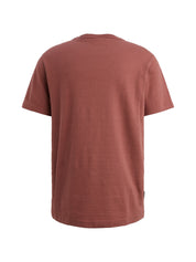 T-Shirt aus Baumwolle - 4085-Roan Rouge - Rot