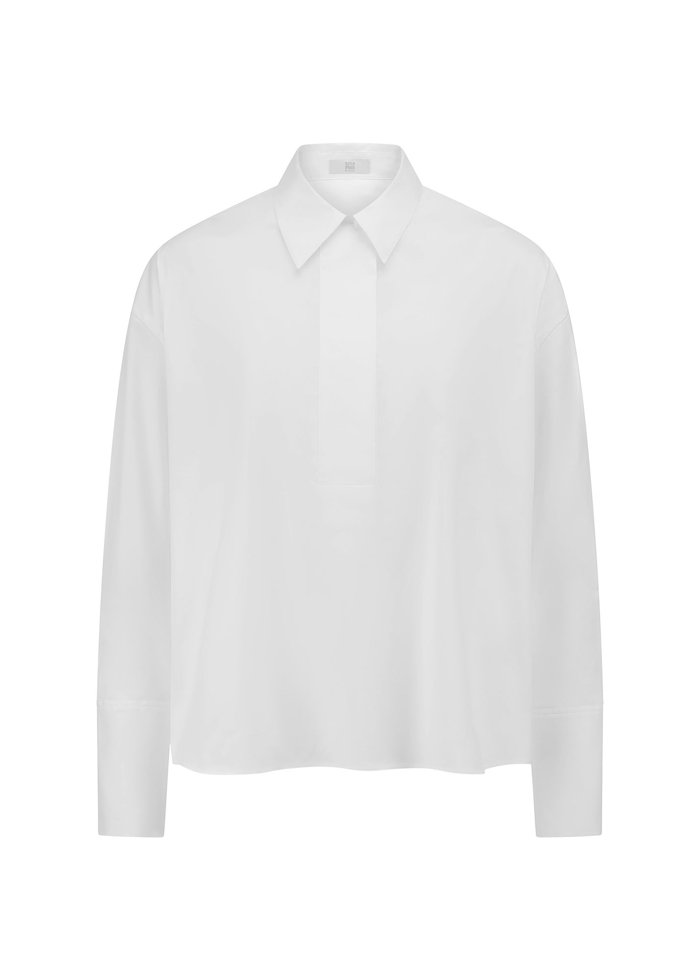 Bluse aus Baumwollmix - 100-white - Weiß