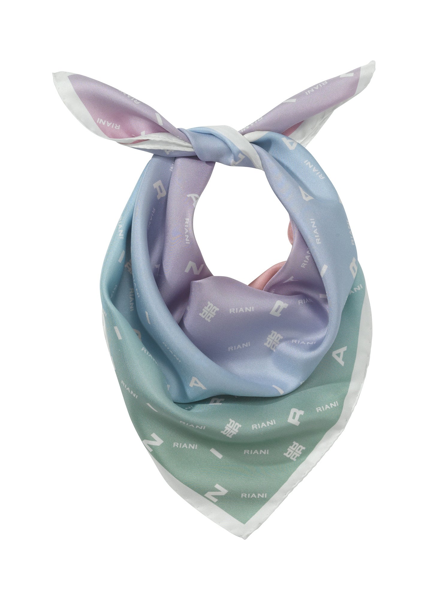 Nickituch aus Seide - 184-multicolour - Blau