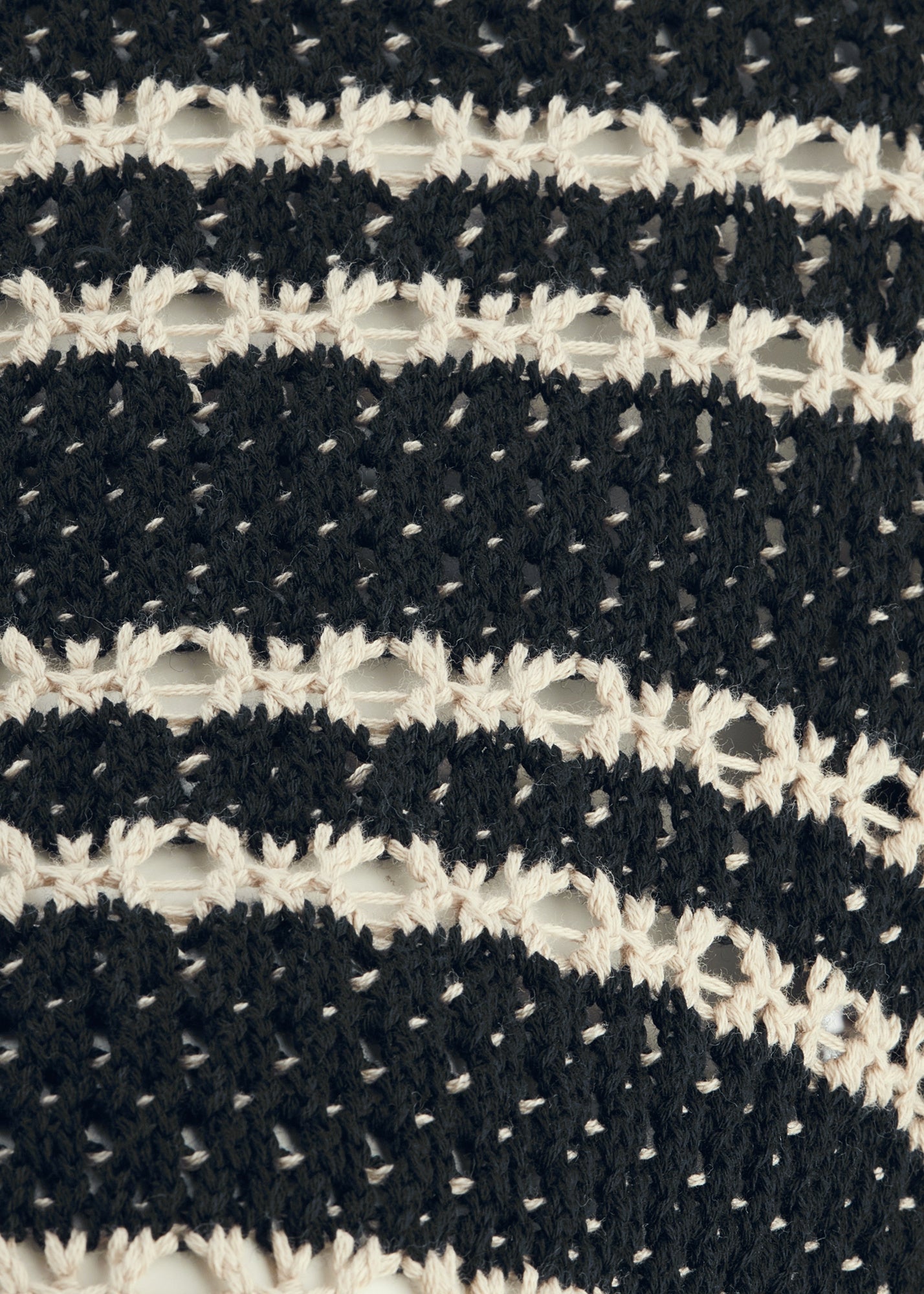 Strickpullover aus Baumwolle - 987-black patterned - Schwarz