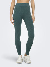 Funktionsleggings ONPEDDA Scrunch - Mediterranea/w. Wash - Grün