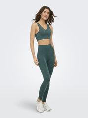 Funktionsleggings ONPEDDA Scrunch - Mediterranea/w. Wash - Grün