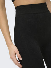 Funktionsleggings ONPEDDA Scrunch - Black/w. Wash - Schwarz