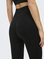 Funktionsleggings ONPEDDA Scrunch - Black/w. Wash - Schwarz