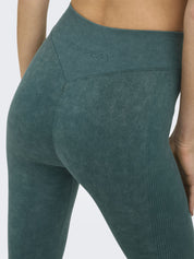 Funktionsleggings ONPEDDA Scrunch - Mediterranea/w. Wash - Grün