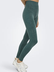 Funktionsleggings ONPEDDA Scrunch - Mediterranea/w. Wash - Grün