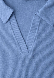 Langarmshirt aus Viskose - 17453-bonnet blue - Blau