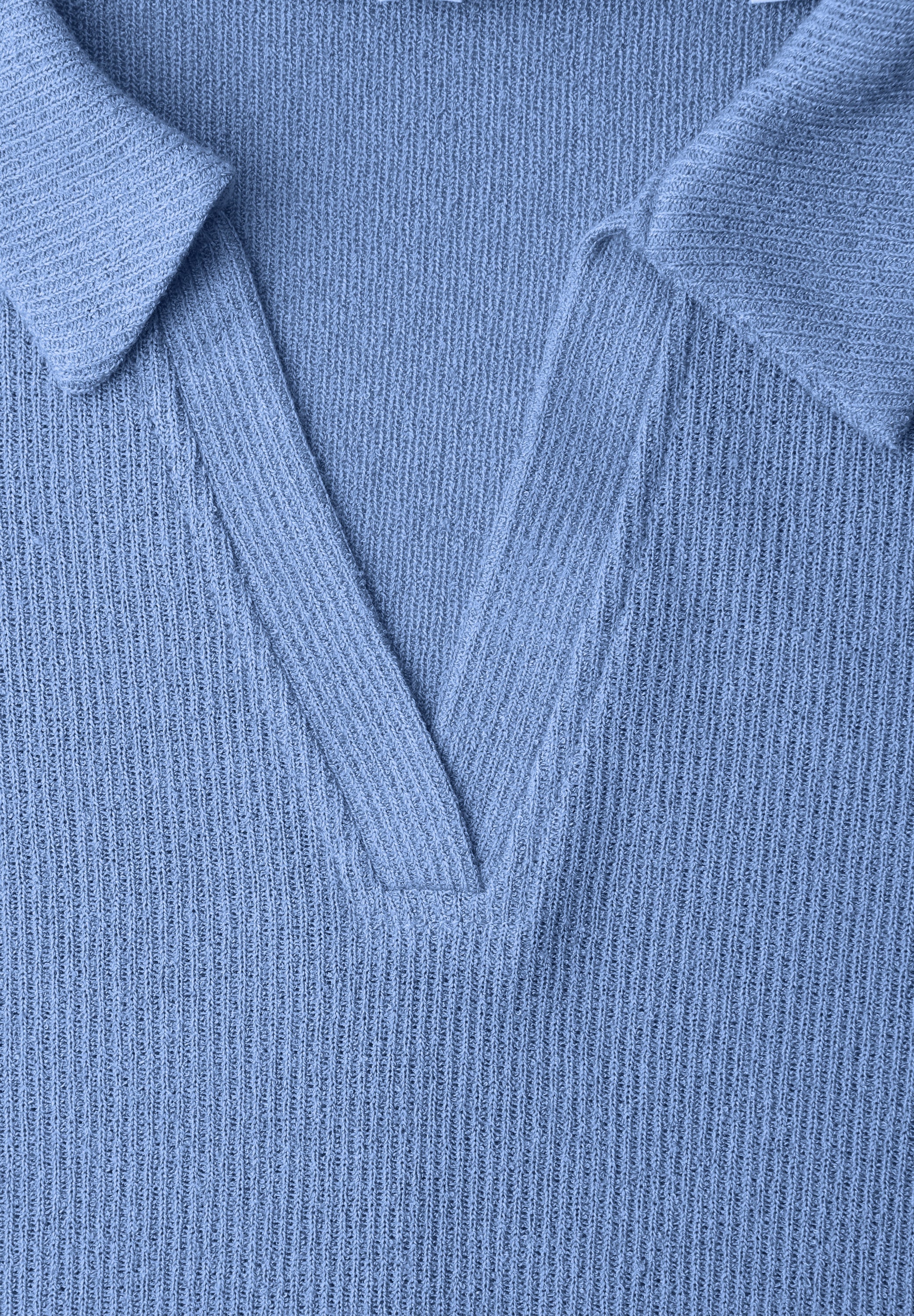 Langarmshirt aus Viskose - 17453-bonnet blue - Blau