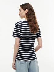 T-Shirt CODY Slim Fit - 02C-BLUE - Blau