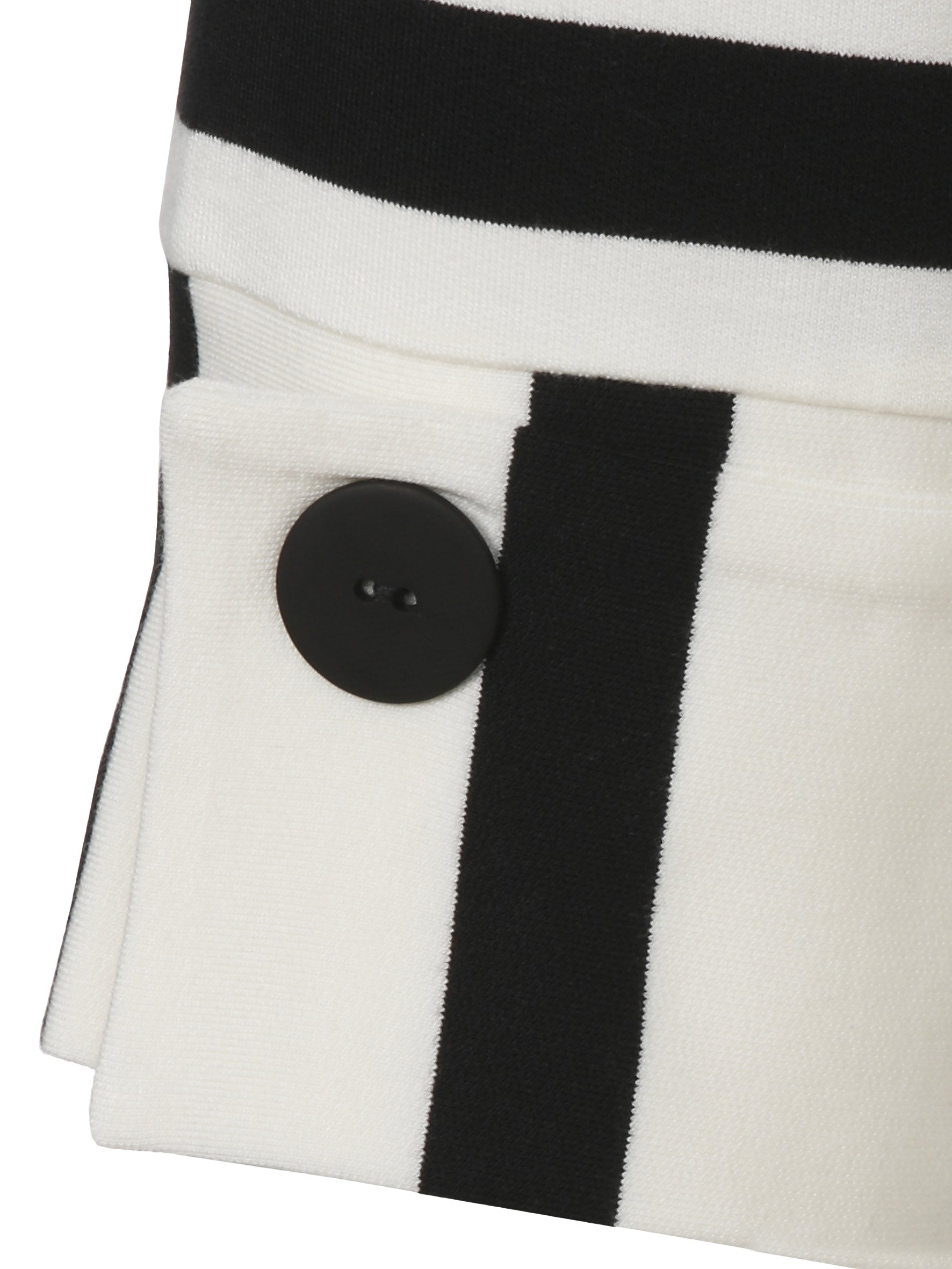 T-Shirt aus Viskose - 950100-ecru / schwarz - Schwarz | Weiß