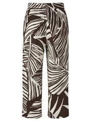 Hose Wide Leg - 730920-mocca / creme - Braun