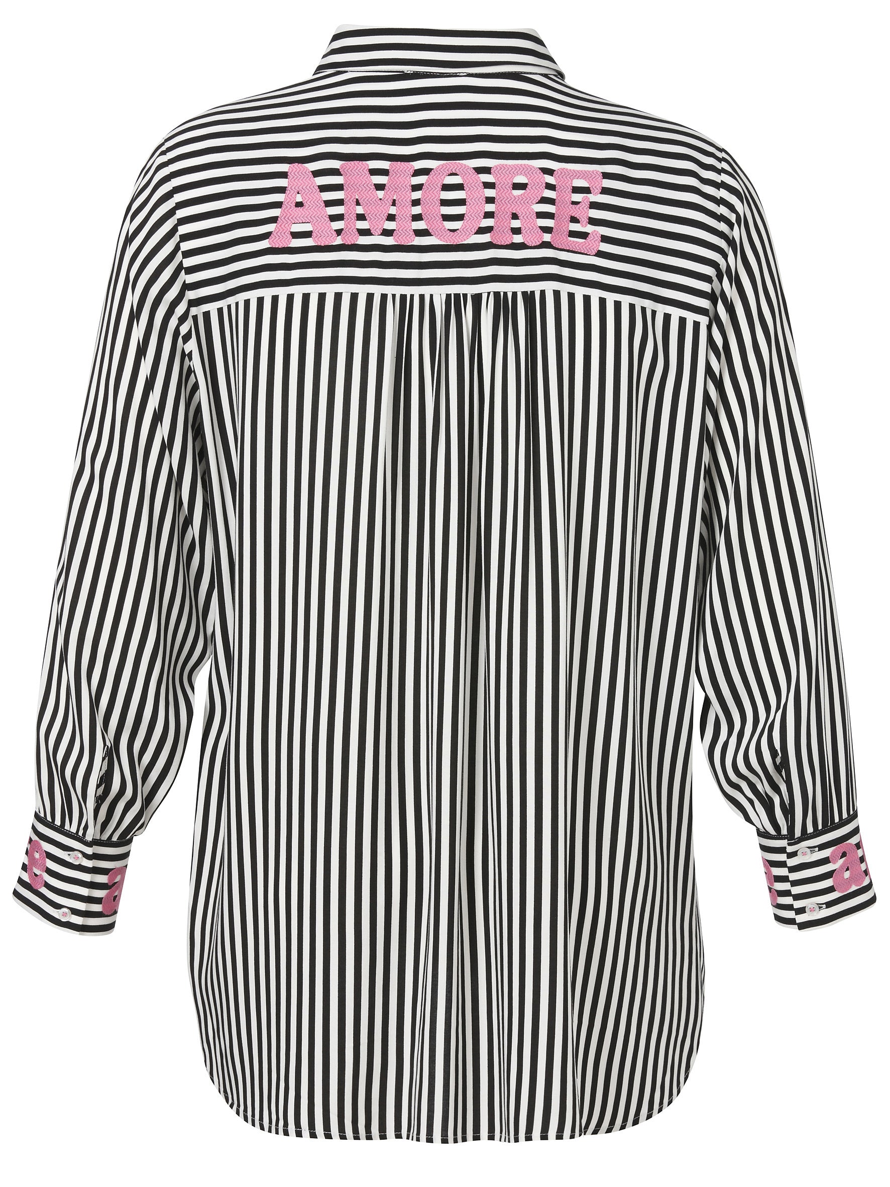 Bluse aus Viskose - 103-schwarz multicolor - Schwarz