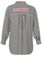 Bluse aus Viskose - 103-schwarz multicolor - Schwarz