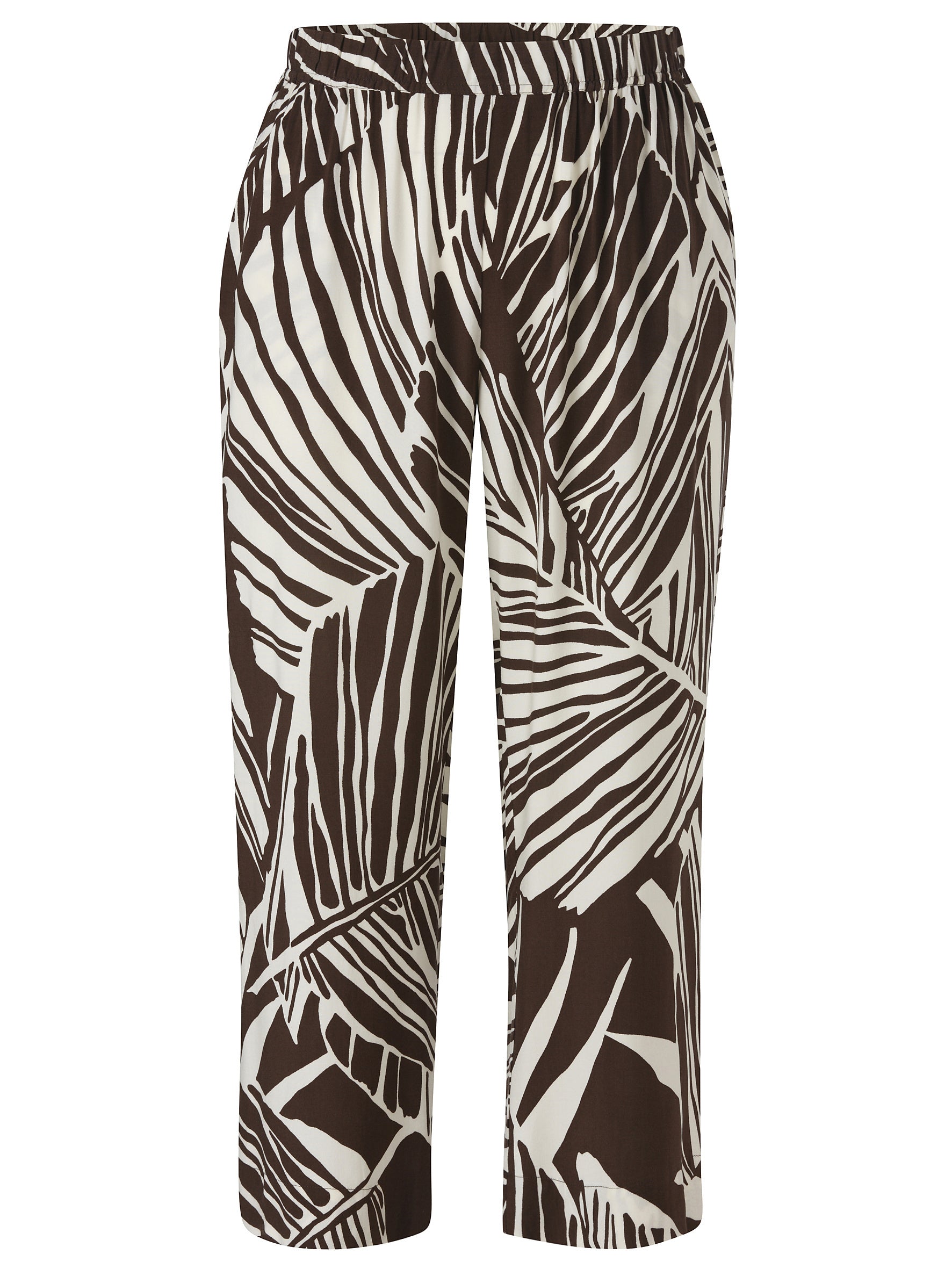 Hose Wide Leg - 730920-mocca / creme - Braun