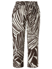 Hose Wide Leg - 730920-mocca / creme - Braun