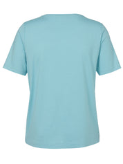 T-Shirt aus Baumwolle - 573-türkis multicolor - Türkis