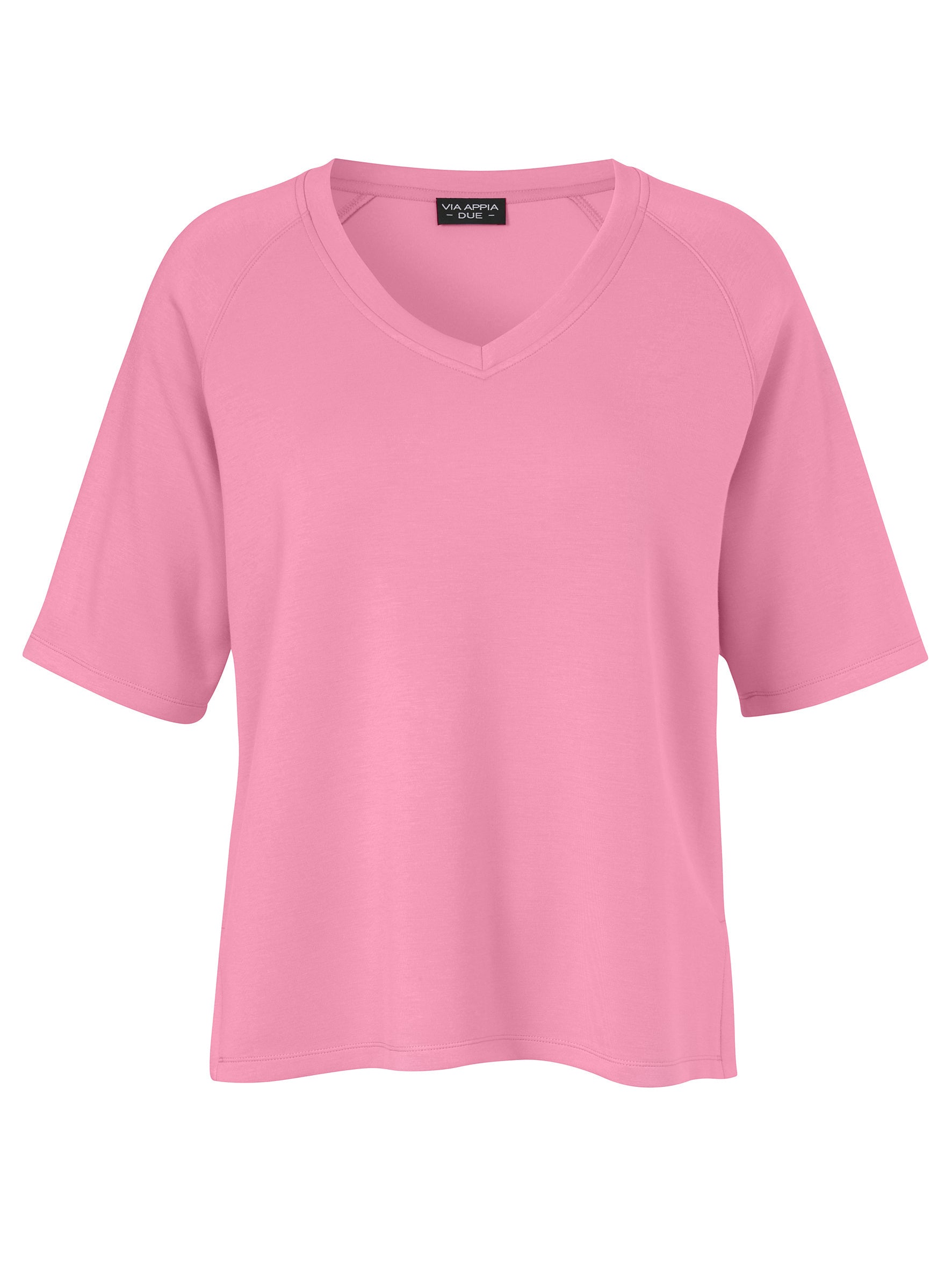 T-Shirt aus Viskosemix - 650-pink - Pink