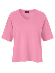 T-Shirt aus Viskosemix - 650-pink - Pink