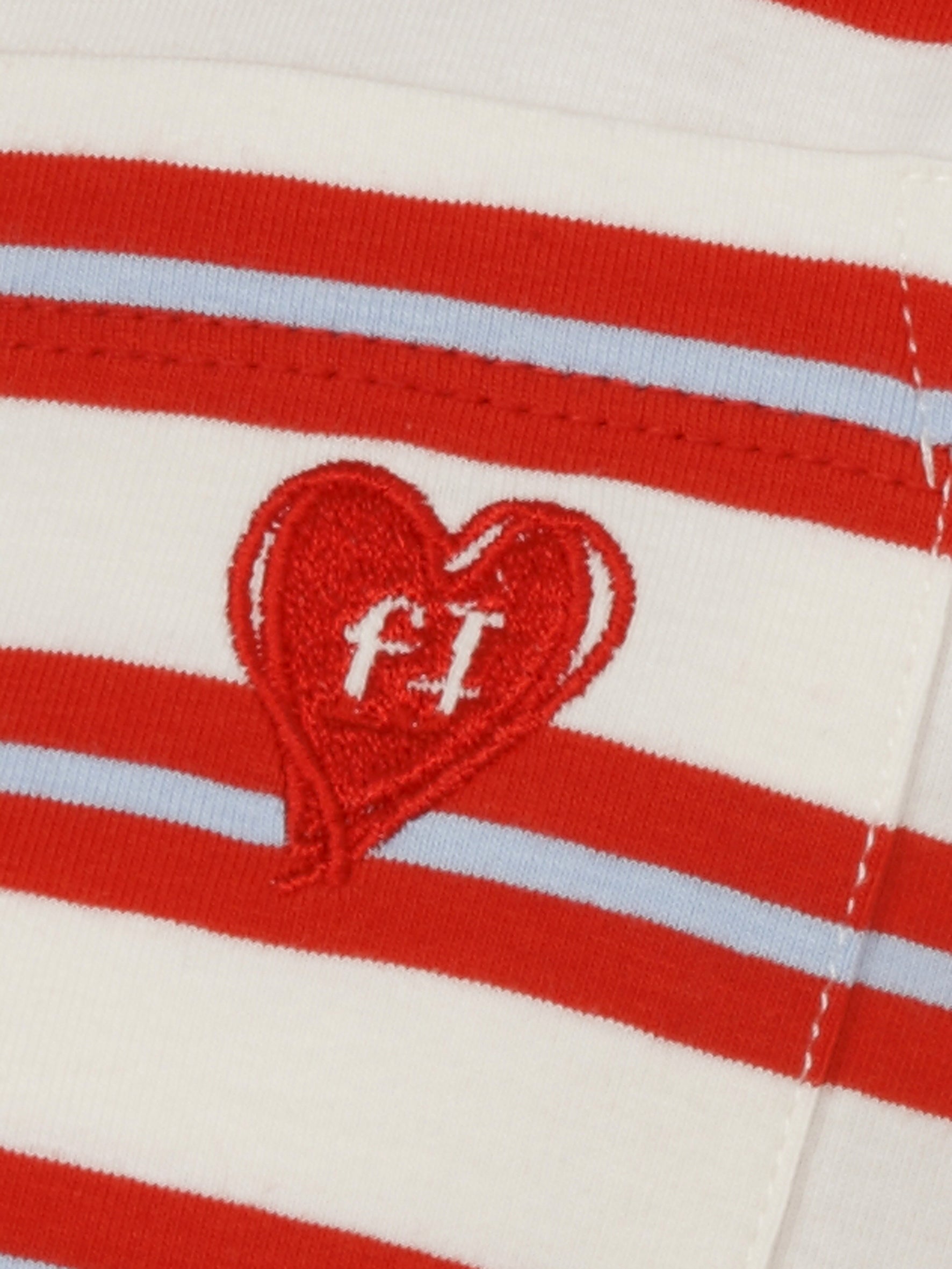 T-Shirt aus Baumwolle - 357-red multicolor - Rot