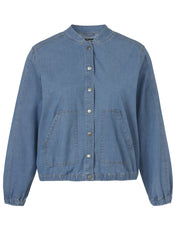 Blouson aus Baumwollmix - 878-light blue denim - Blau