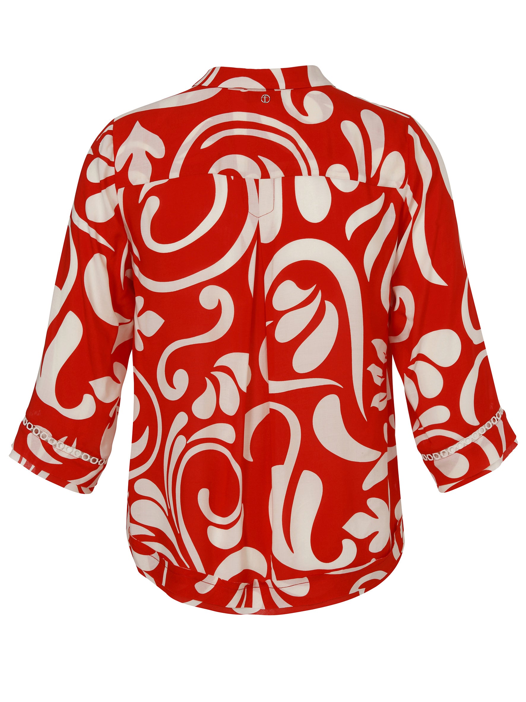 Bluse aus Viskose - 354794-red / butter - Rot