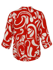 Bluse aus Viskose - 354794-red / butter - Rot