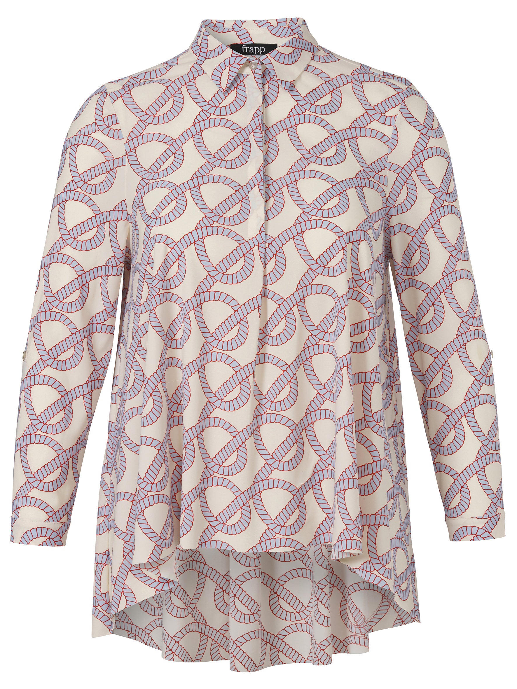 Bluse - 887-powder blue multicol - Creme