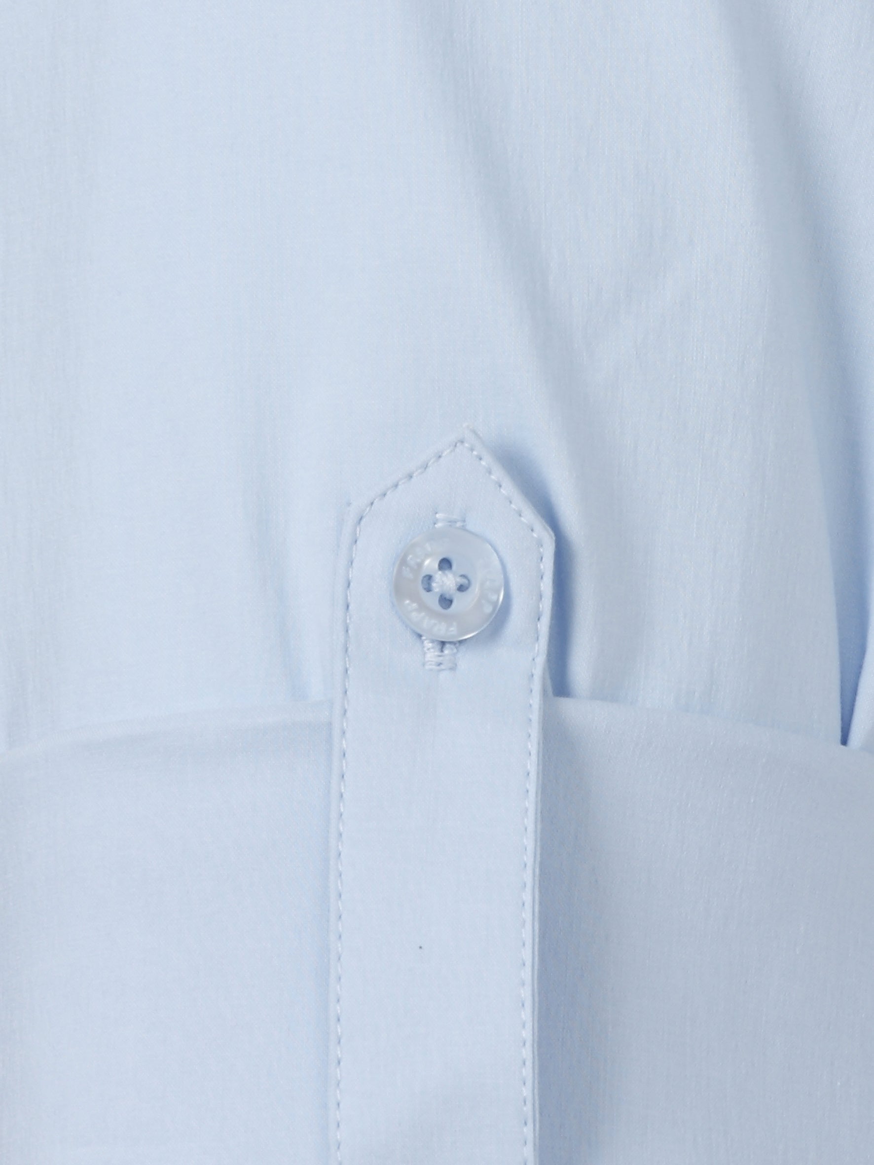 Hemdblusenkleid Mini aus Baumwollmix - 884-powder blue - Blau