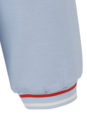 Sweatshirt aus Viskosemix - 887-powder blue multicol - Blau