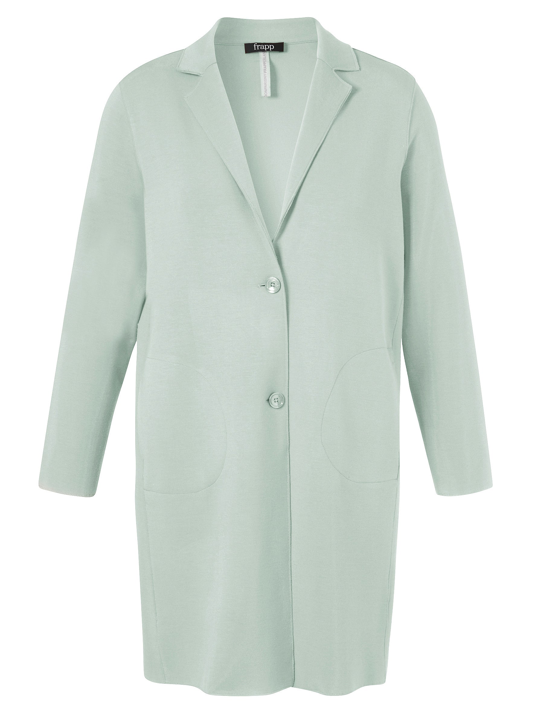 Blazer-Mantel aus Viskosemix - 584-mint - Grün