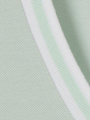 T-Shirt aus Baumwolle - 584994-mint / white - Grün