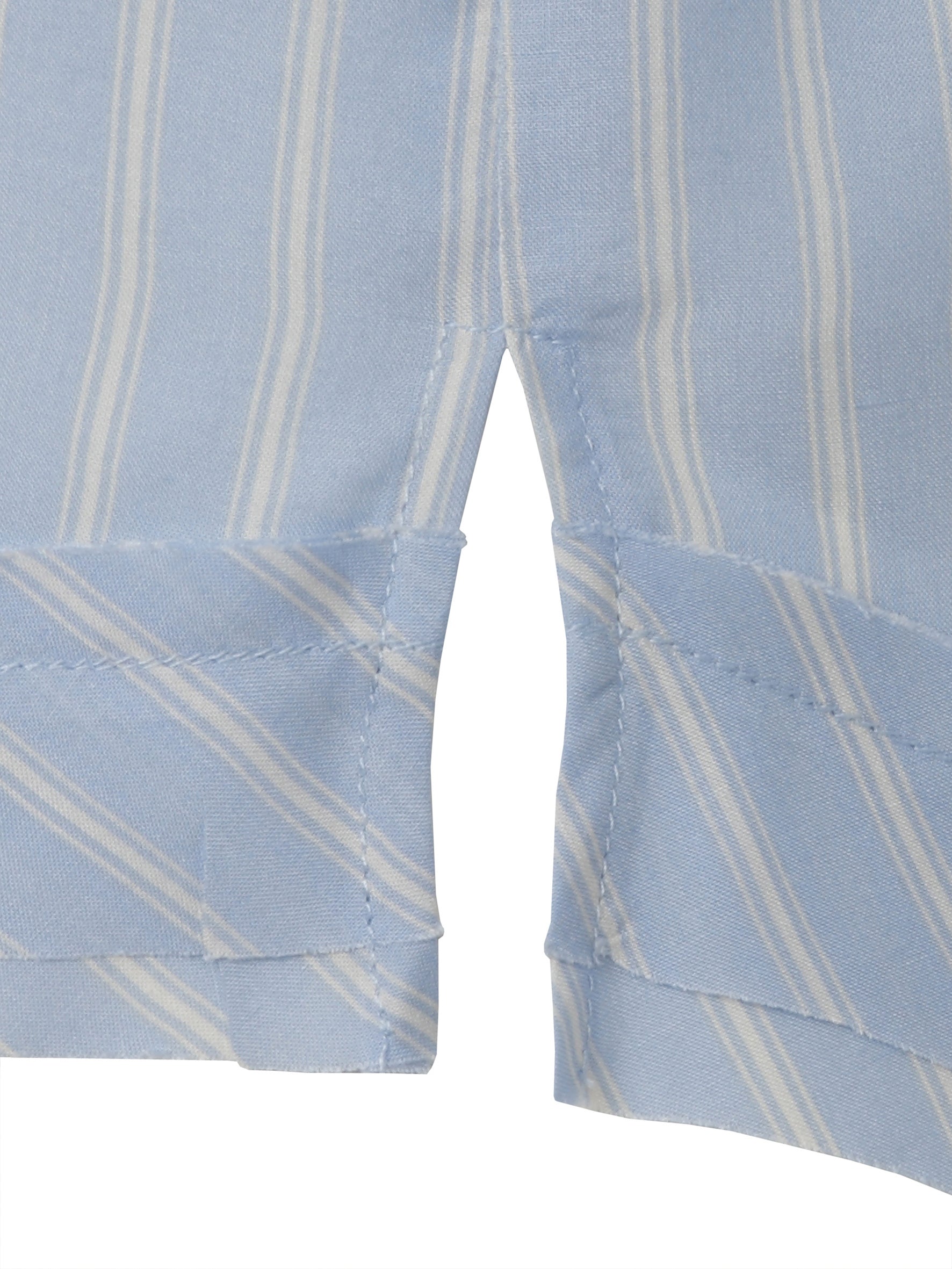 Bluse gestreift aus Viskose - 884794-powder blue / butter - Blau