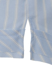 Bluse gestreift aus Viskose - 884794-powder blue / butter - Blau