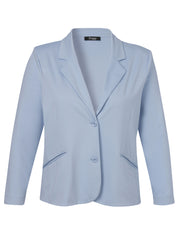 Blazer-Jacke aus Viskosemix - 884-powder blue - Blau
