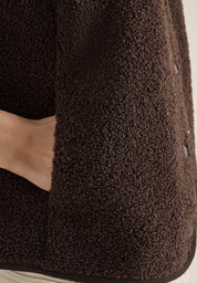 Teddyweste mit V-Ausschnitt - 17493 macchiato brown - Braun