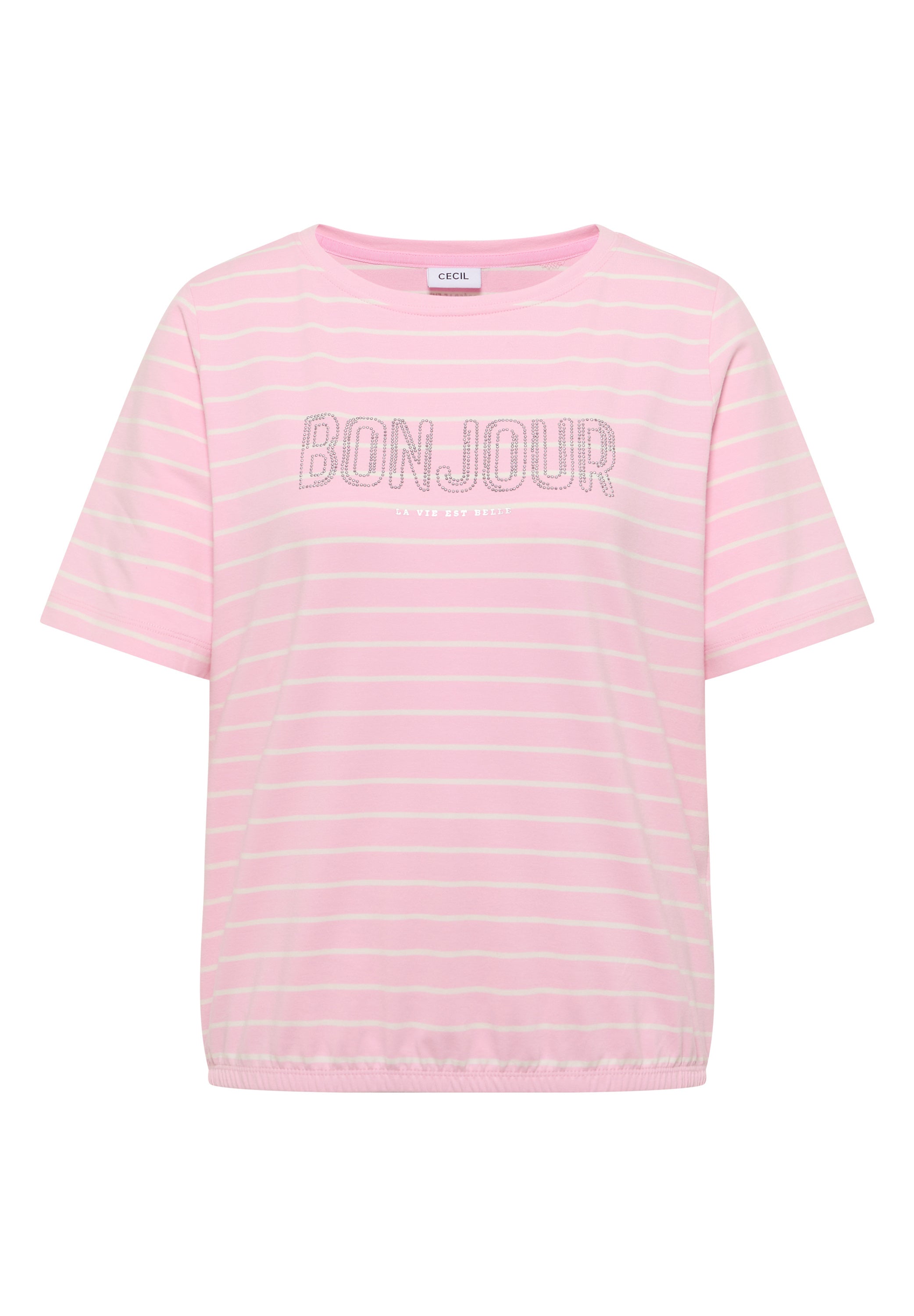 T-Shirt aus Baumwolle - 37600 light blush rose - Rosa