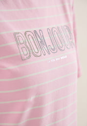 T-Shirt aus Baumwolle - 37600 light blush rose - Rosa