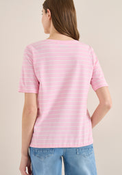 T-Shirt aus Baumwolle - 37600 light blush rose - Rosa