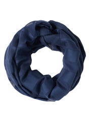 Loopschal aus Baumwollmix - 17473 sporty denim blue - Blau